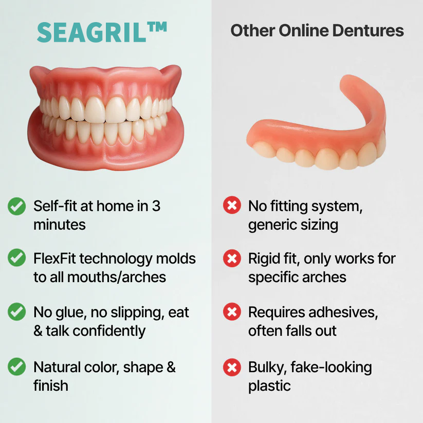 š Ends Today: 70% OFF! SEAGRIL⢠Custom-Fit Full Functional DenturesMake you more confident ā Made in the USA & FDA-Certified